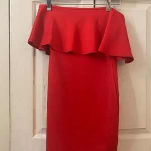 NEW strapless red dress